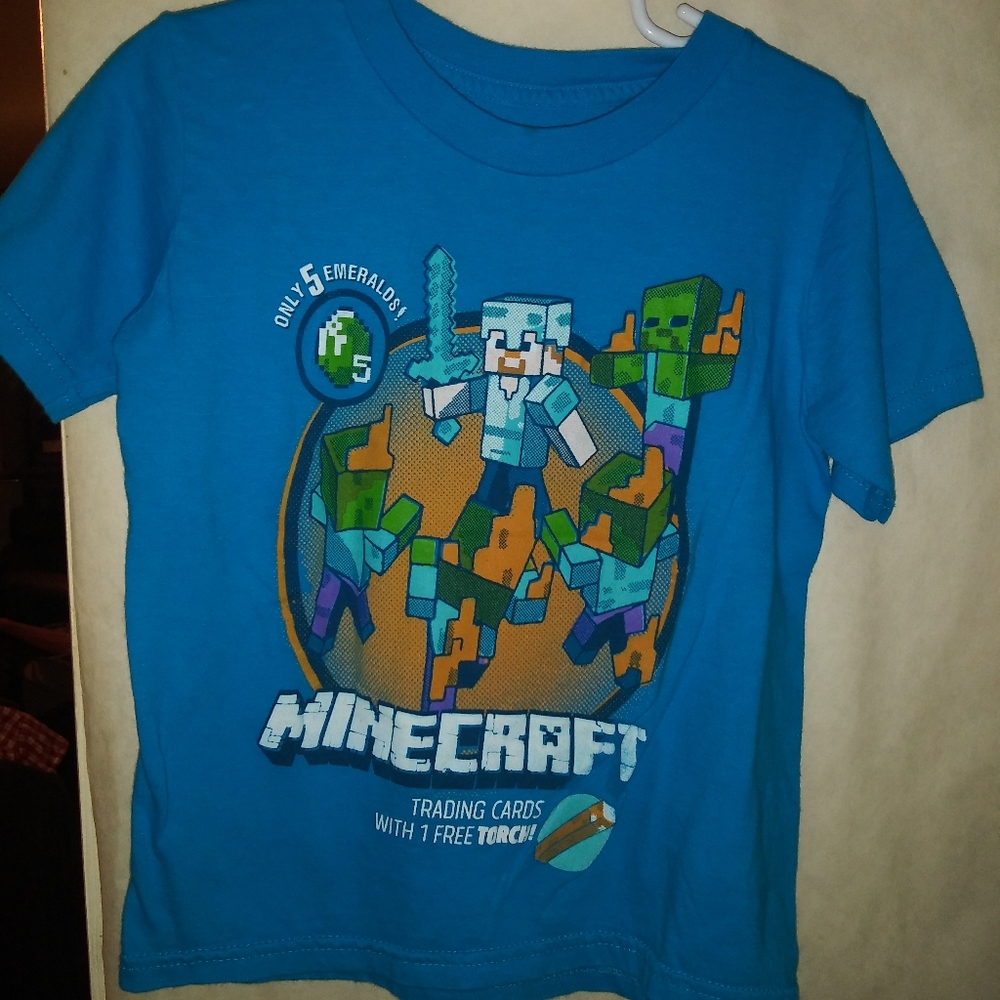 Mojang Minecraft T Shirt Size XS 4/5